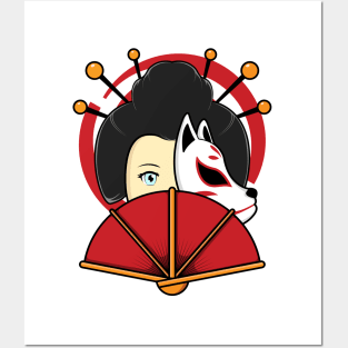 Geisha Posters and Art